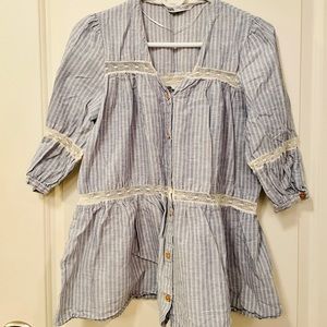 Zara | boho peasant top